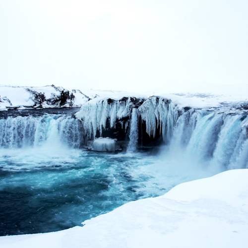 Godafoss im Winter © Jacqueline Bühler-Büchi
