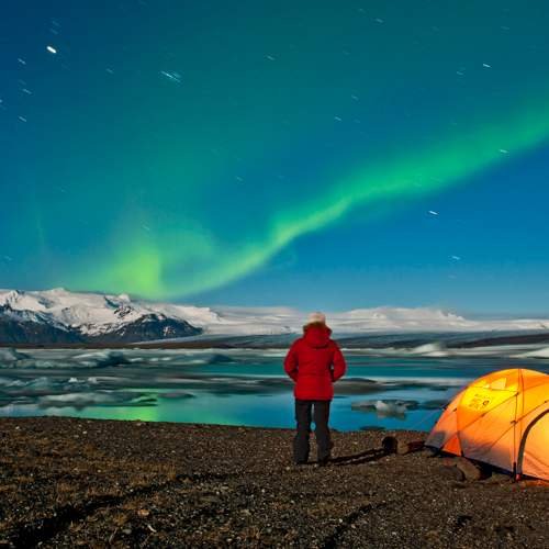 Jökulsarlon unter Nordlichtern © Henn