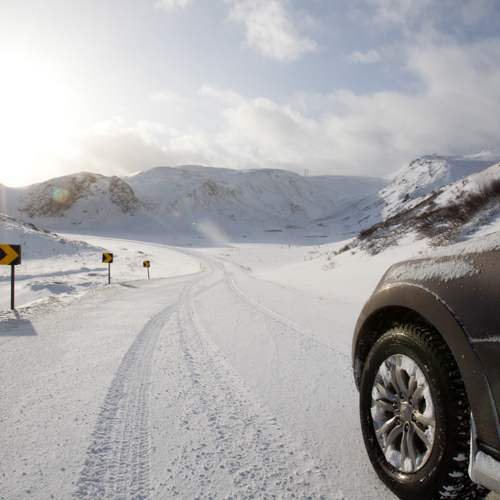 Winterliche Strassen auf Island