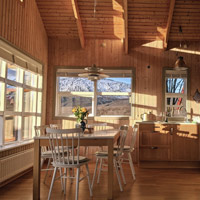 Essbereich Ferienhaus Riversound